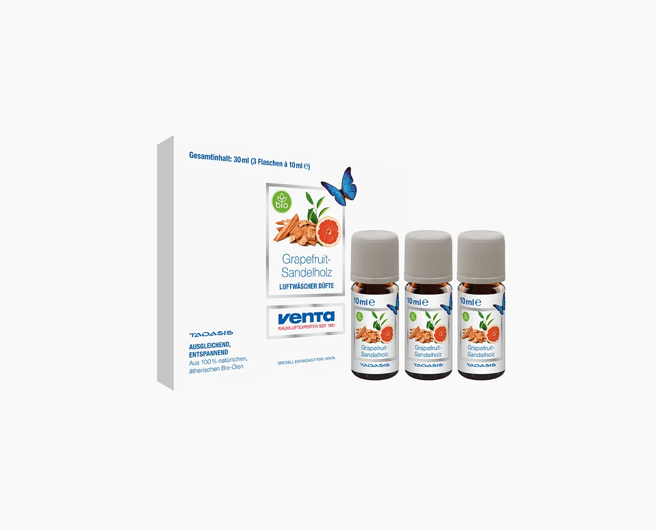 Zestaw BIO-olejków Venta Taoasis – 3x10ml – grejpfrut/drzewo sandałowe